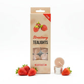 Strawberry Tealights Candles - 12 Pcs